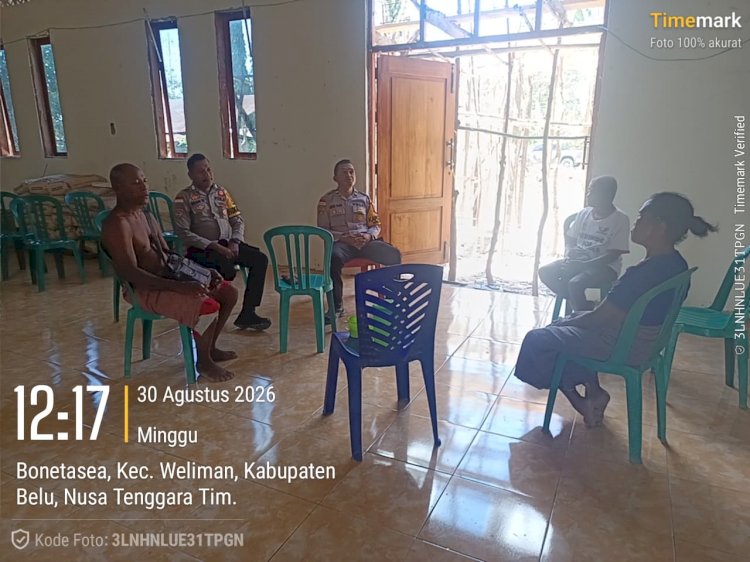 Kapolsek Weliman Pimpin Patroli Siang, Pastikan Aktivitas Warga Berlangsung Aman dan Kondusif