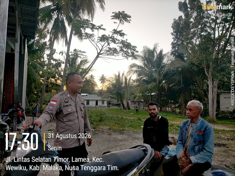Dari Jalan Raya hingga Permukiman, Polisi Pastikan Aktivitas Warga Wewiku Tetap Aman