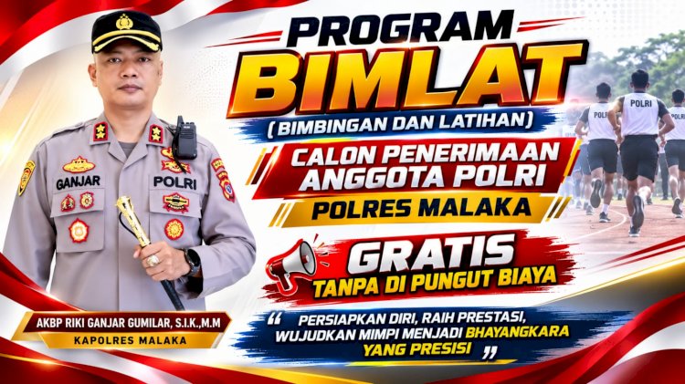 Polres Malaka Buka Program BIMLAT Gratis bagi Calon Penerimaan Anggota Polri