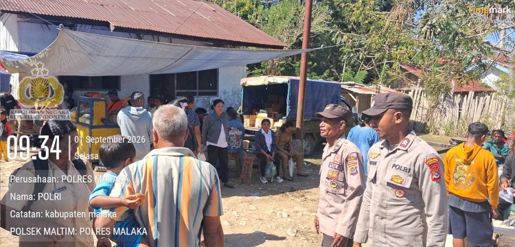 Polisi Hadir di Pasar Mingguan Boas, Ciptakan Rasa Aman bagi Pedagang dan Pengunjung