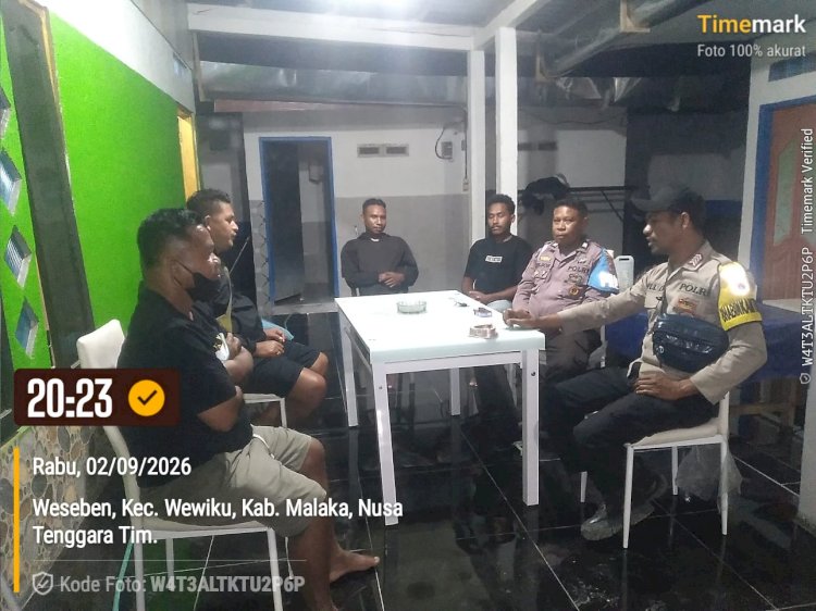 Polsek Wewiku Tingkatkan Patroli Dialogis, Wujudkan Situasi Kamtibmas Aman dan Kondusif