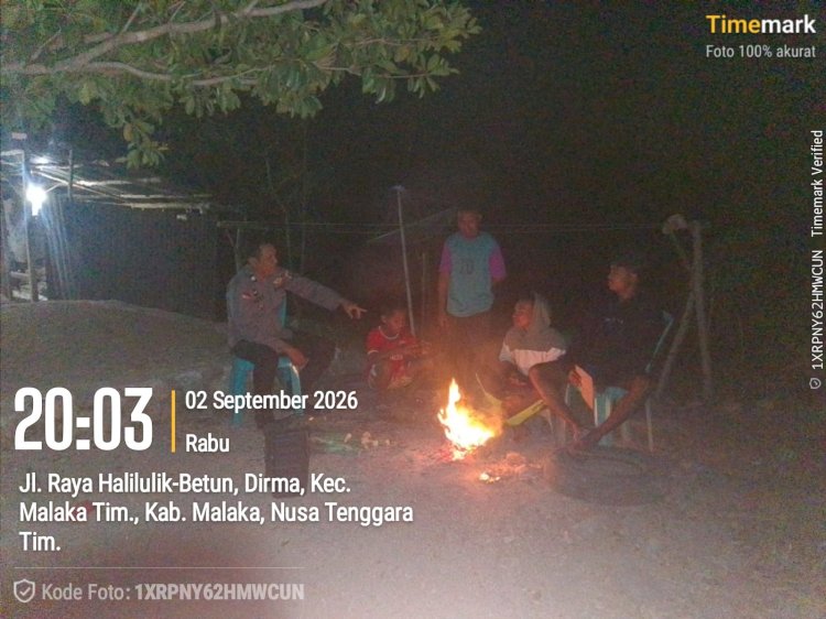Pastikan Warga Tak Sendirian, Polisi Hadir Menyusuri Aktivitas Malam di Desa Dirma