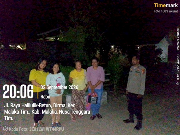 Malam Hari, Polisi Sambangi Warga Desa Dirma: Jaga Kamtibmas Bersama, Ciptakan Lingkungan Aman