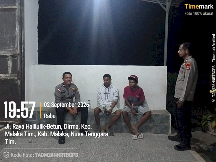 Cegah Gangguan Kamtibmas Sejak Dini, Polsek Malaka Timur Perkuat Patroli di Titik Aktivitas Warga