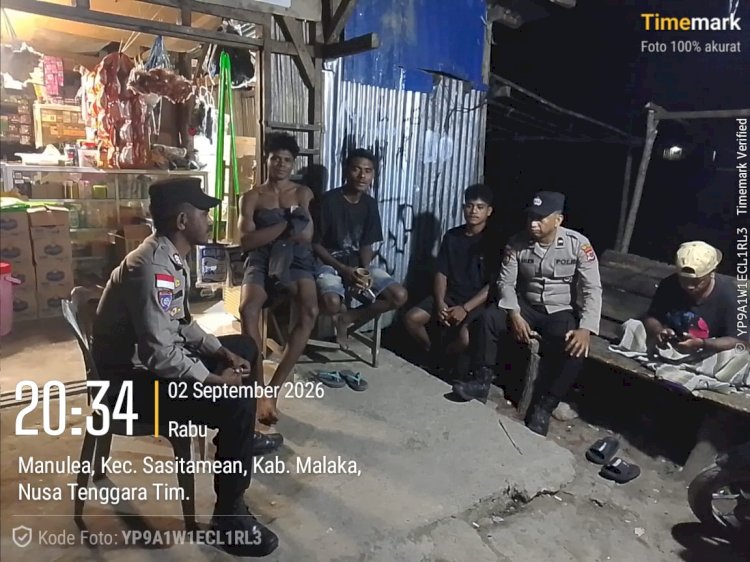 Jaga Kendaraan dan Lingkungan, Polisi Ajak Warga Sasitamean Tingkatkan Kewaspadaan Malam Hari