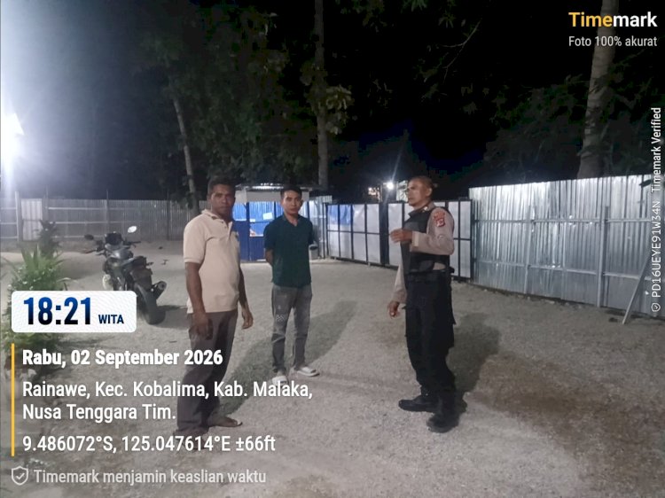 Lindungi Anak dan Harta Benda, Polsek Kobalima Ajak Warga Tingkatkan Kewaspadaan