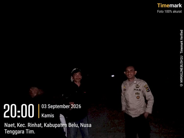 Cegah Curanmor dan Gangguan Kamtibmas, Polsek Rinhat Intensifkan Patroli Malam