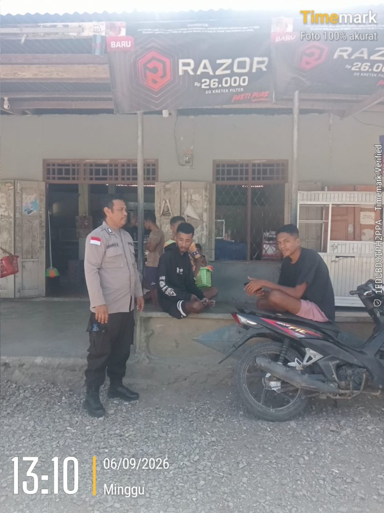 Cegah Gangguan Kamtibmas, Polsek Laenmanen Intensifkan Patroli Preventif di Wilayah Rawan