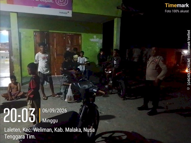 Patroli Dialogis Polsek Weliman Perkuat Kamtibmas, Situasi Wilayah Terpantau Aman dan Kondusif