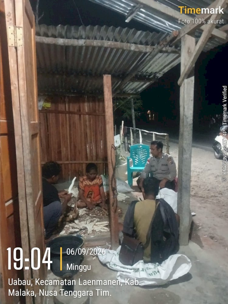 Polsek Laenmanen Hadir di Tengah Masyarakat, Perkuat Pencegahan Gangguan Kamtibmas
