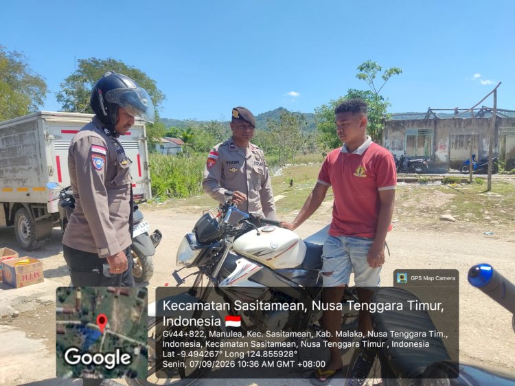 Polsek Sasitamean Hadir Cegah Kejahatan, Warga Diajak Bersama Jaga Keamanan