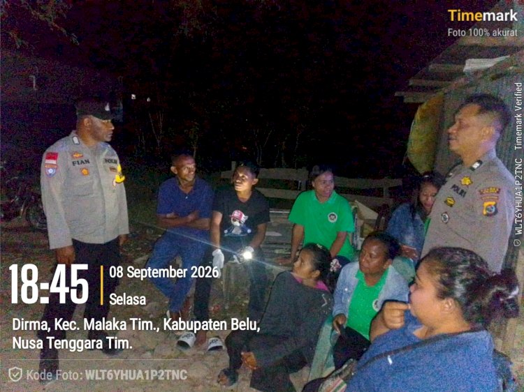 Polsek Malaka Timur Intensifkan Patroli Dialogis, Wujudkan Kamtibmas yang Aman dan Kondusif