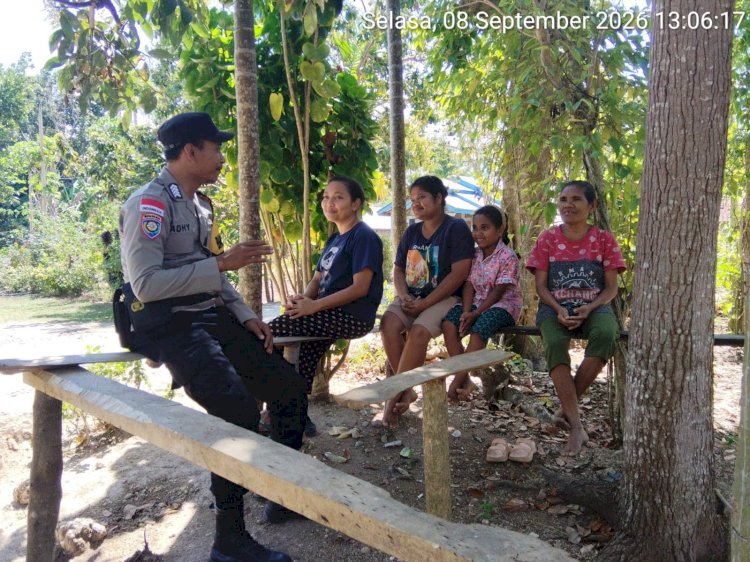 Bhabinkamtibmas Tunabesi Aktif Sambangi Warga, Perkuat Sinergi Jaga Kamtibmas dan Cegah Karhutla