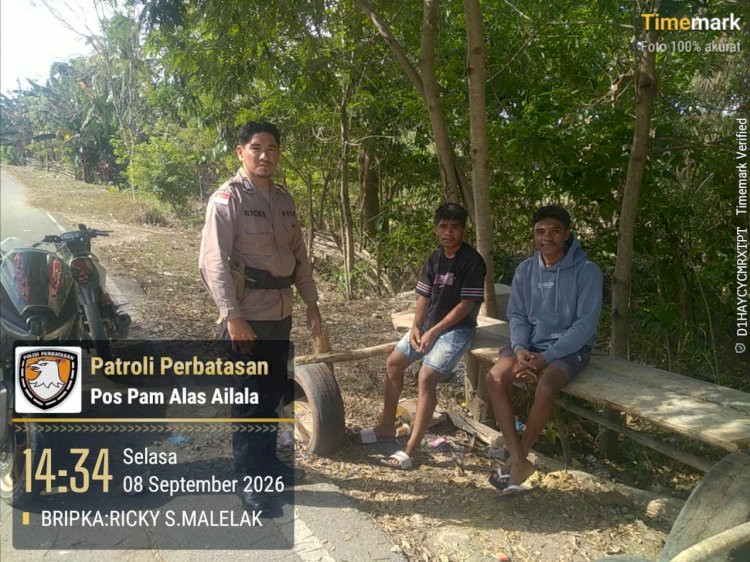 Jaga Perbatasan Tetap Aman, Polsek Kobalima Perkuat Patroli Cegah Pelintas Batas Ilegal