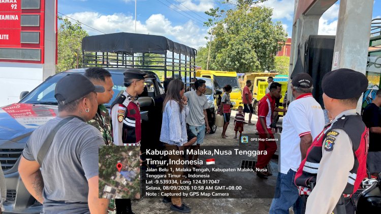 Satgas Penertiban BBM Pastikan Pengisian di SPBU Lebarai Berjalan Tertib dan Kondusif