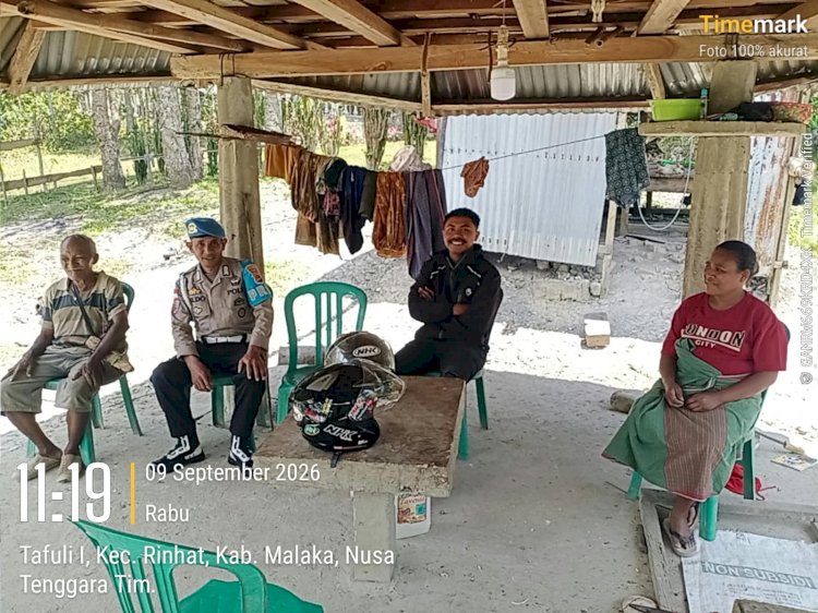 Polsek Rinhat Hadir di Tengah Aktivitas Warga, Bangun Kesadaran Bersama Jaga Kamtibmas