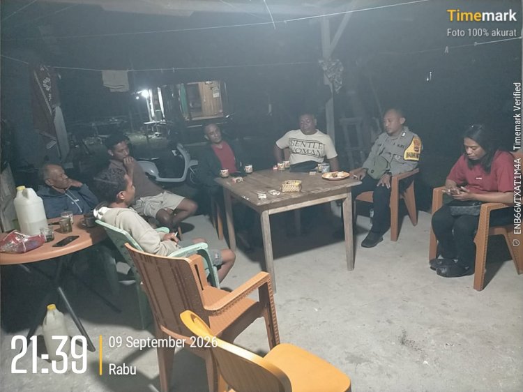 Polsek Wewiku Hadir di Tengah Warga, Perkuat Keamanan dan Kenyamanan Malam Hari