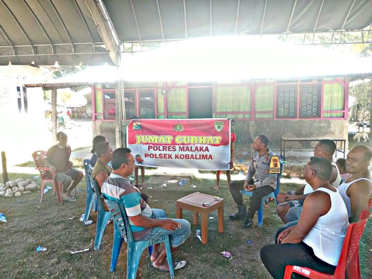 Jumat Curhat di Kobalima Timur, Polsek Kobalima Bekali Warga Kenali Modus TPPO