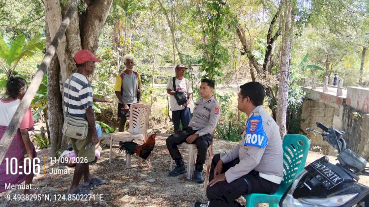 Hadir di Tengah Warga, Polsek Sasitamean Perkuat Patroli Dialogis Jaga Kamtibmas