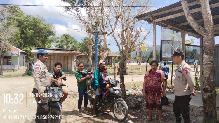 Cegah Curanmor Sejak Dini, Polsek Sasitamean Perkuat Patroli Dialogis dan Edukasi Warga