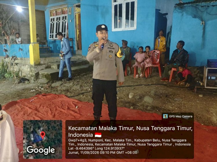Jaga Pernikahan Tetap Aman dan Tertib, Bhabinkamtibmas Numponi Sampaikan Imbauan Kamtibmas