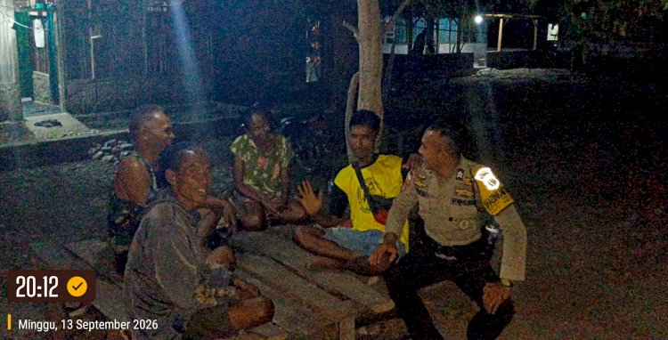 Jaga Malam Tetap Damai, Polsek Wewiku Cegah Potensi Keributan di Ruang Publik
