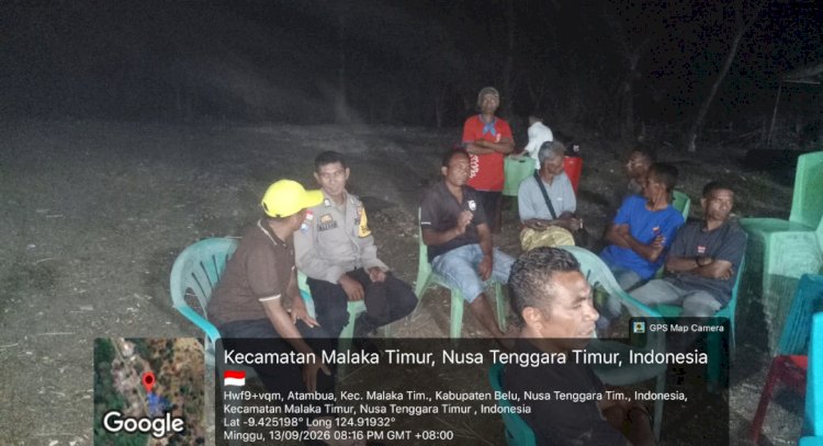 Hadir di Tengah Kegiatan Adat Warga, Polsek Malaka Timur Perkuat Pesan Kamtibmas dan Rasa Aman
