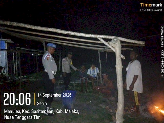 Patroli Malam Berbasis Dialog, Polsek Sasitamean Perkuat Deteksi Dini Curanmor dan Gangguan Kamtibmas