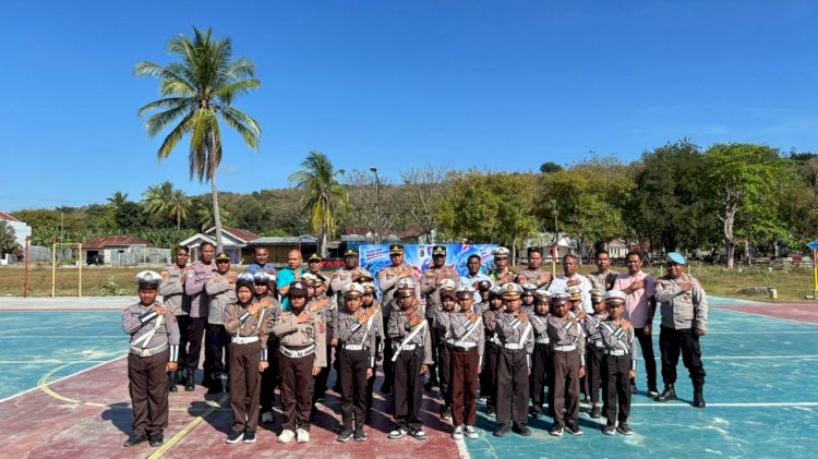 Lomba PBB Polisi Cilik Semarakkan HUT ke-71 Lalu Lintas, Polres Malaka Tanamkan Disiplin Sejak Dini