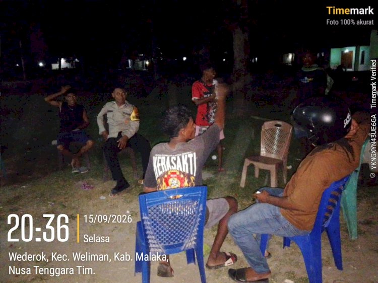 Polsek Weliman Intensifkan Patroli Dialogis, Jaga Situasi Kamtibmas Tetap Aman dan Kondusif