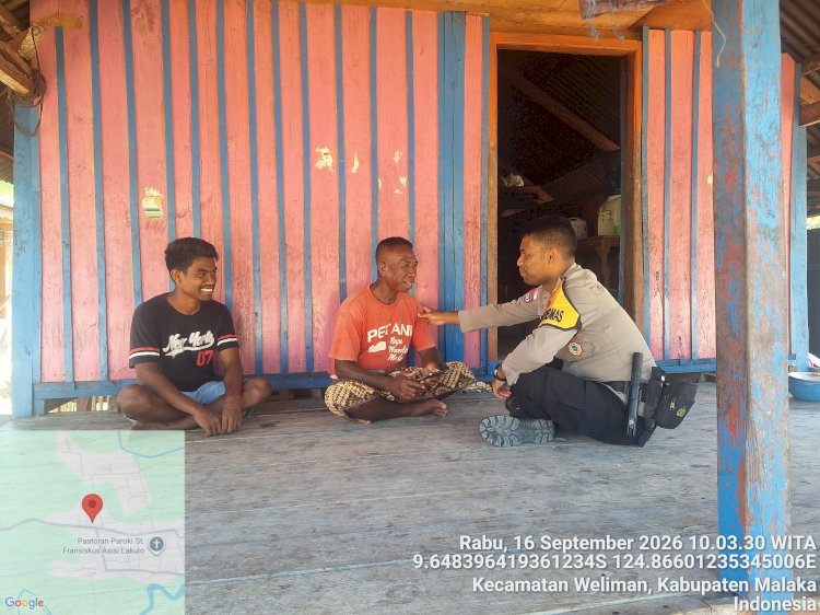 Menjaga Rasa Aman dari Jalan hingga Permukiman, Polsek Weliman Intensifkan Patroli Dialogis