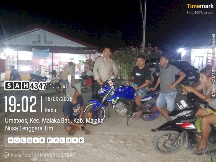 Polsek Malaka Barat Hadir di Tengah Warga, Jaga Malam Tetap Aman dan Nyaman