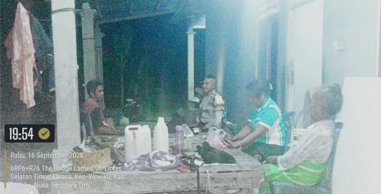 Patroli Malam Polsek Wewiku Hadir Jaga Keamanan Warga hingga Pelosok Desa