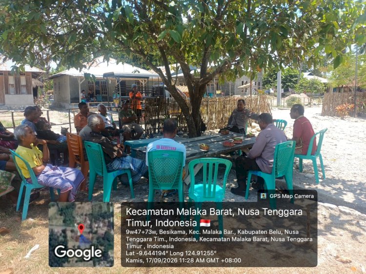 Dari Keluarga untuk Keamanan Lingkungan, Polsek Malaka Barat Rangkul Orang Tua dan Generasi Muda