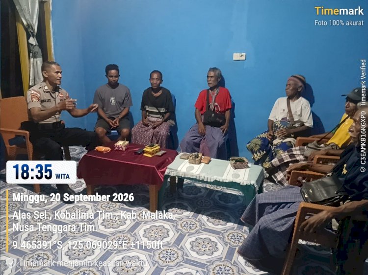 Patroli Malam Polsek Kobalima, Polisi Pastikan Warga Merasa Aman Beraktivitas