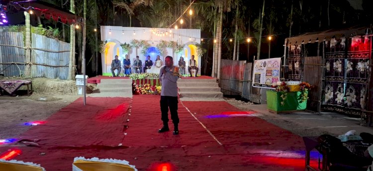 Polsek Sasitamean Sampaikan Imbauan Kamtibmas di Pesta Pernikahan, Jaga Perayaan Tetap Aman