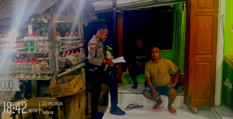 Patroli Malam Polsek Wewiku Perkuat Pengawasan di Jalur Rawan, Pengguna Jalan Diimbau Tetap Waspada