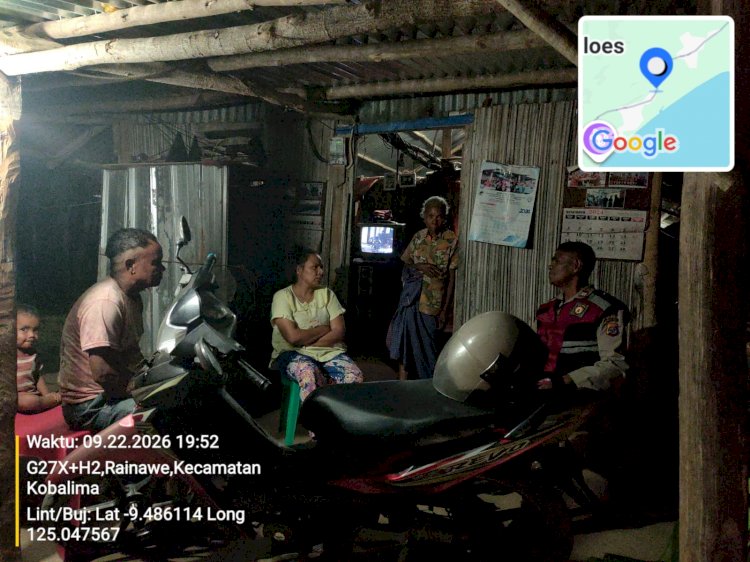 Polsek Kobalima Perkuat Patroli Dialogis, Ajak Warga Waspadai Potensi Gangguan Kamtibmas