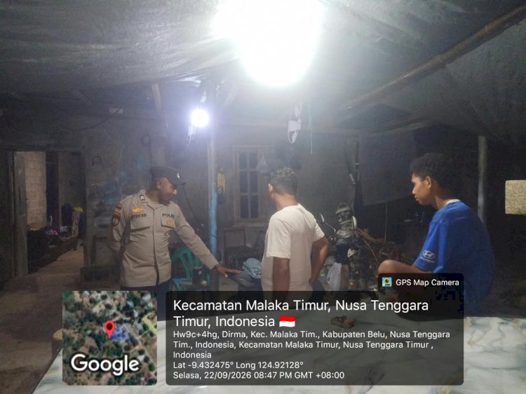 Polsek Malaka Timur Bangun Sinergi dengan Warga, Kamtibmas Dijaga Bersama