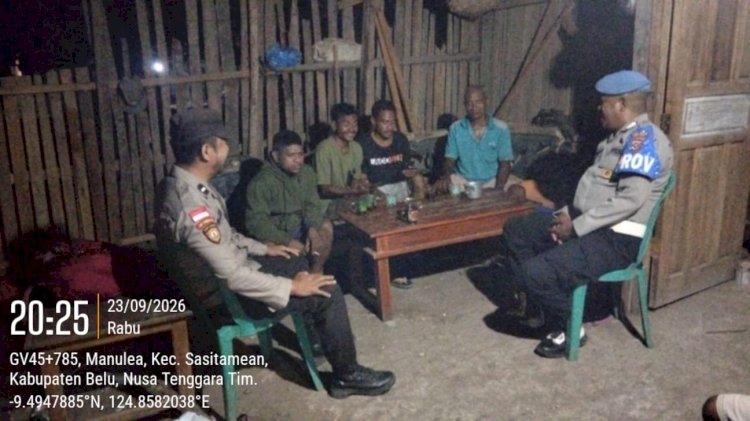 Polsek Sasitamean Gelar Patroli Dialogis, Cegah Curanmor dan Gangguan Kamtibmas
