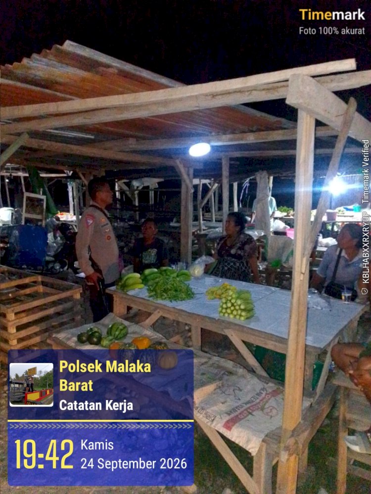 Polsek Malaka Barat Gelar Patroli Dialogis, Ajak Masyarakat Bersama Jaga Kamtibmas