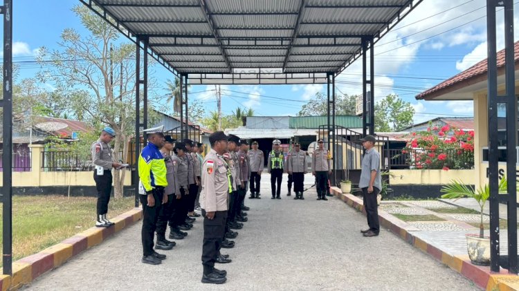 Propam Polres Malaka Awasi Apel Ton Siaga 2, Pastikan Kesiapsiagaan Personel dan Respons Cepat