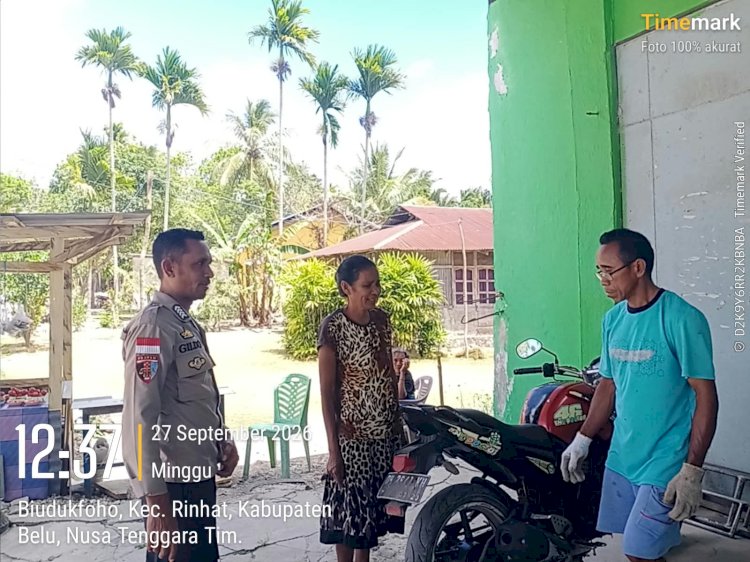 Polsek Rinhat Gelar Patroli Dialogis, Perkuat Upaya Pencegahan Gangguan Kamtibmas