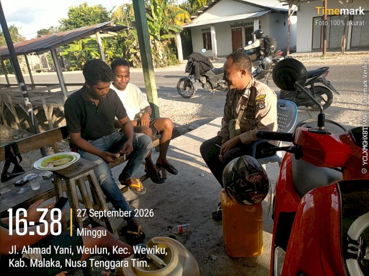 Polsek Wewiku Gelar Patroli Dialogis, Perkuat Langkah Preventif Jaga Kamtibmas