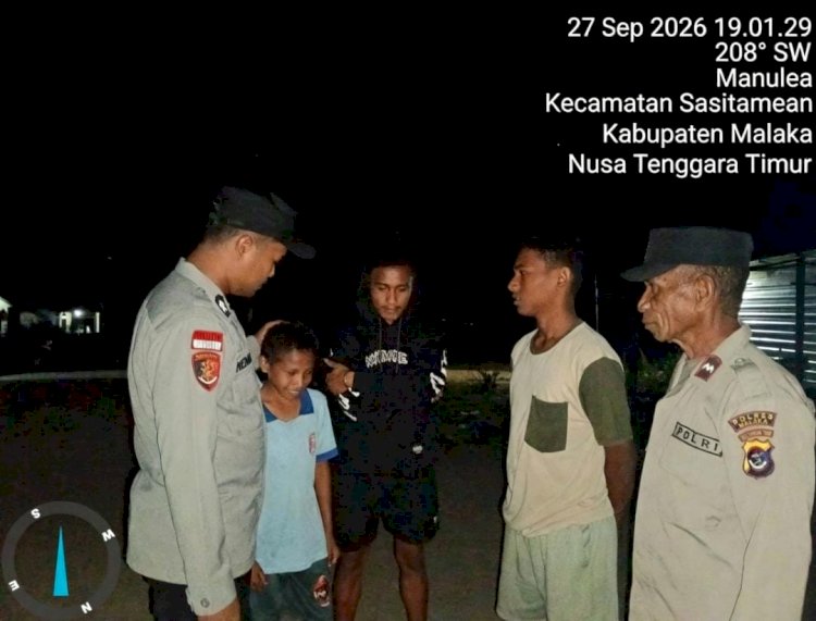Polsek Sasitamean Perkuat Patroli Dialogis, Cegah Curanmor dan Tawuran Pemuda