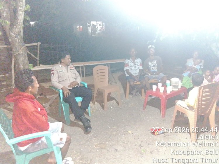 Patroli Dialogis Polsek Weliman, Polisi Hadir Jaga Kamtibmas Tetap Aman dan Kondusif
