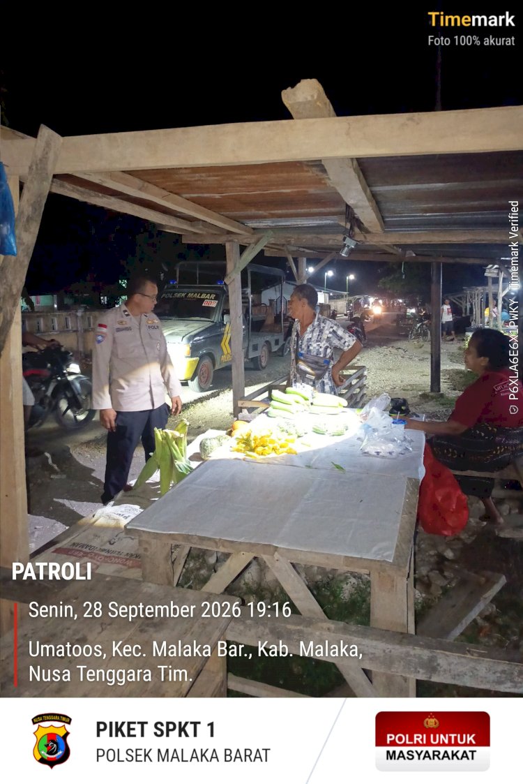 Polsek Malaka Barat Rangkul Orang Tua dan Pemuda Jaga Kamtibmas melalui Patroli Dialogis