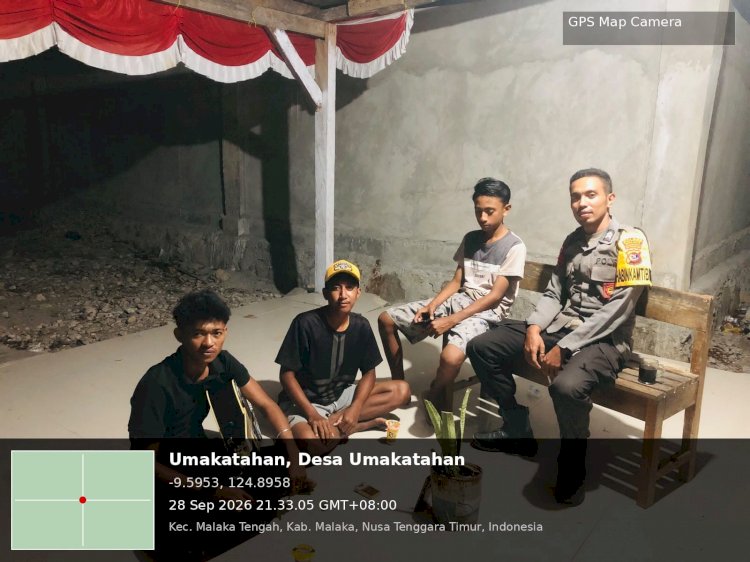 Polsek Malaka Tengah Intensifkan Patroli Malam, Antisipasi Curanmor dan Gangguan Kamtibmas