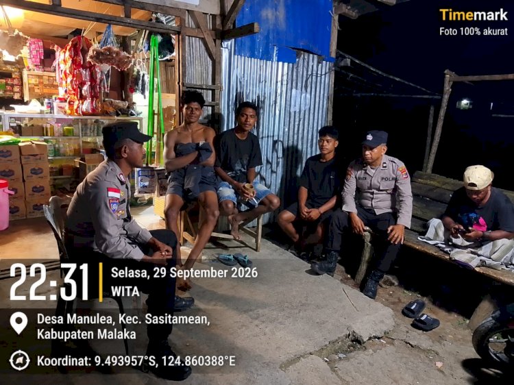 Cegah Curanmor dan Gangguan Kamtibmas, Polsek Sasitamean Perkuat Kemitraan dengan Masyarakat Lewat Patroli Dialogis