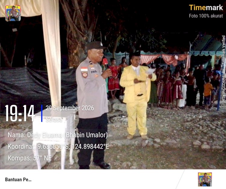 Polsek Malaka Barat Intensifkan Patroli dan Himbauan Kamtibmas di Pesta Pernikahan